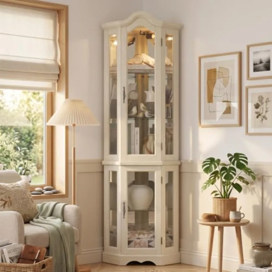Storage - Corner curio cabinet for bar and