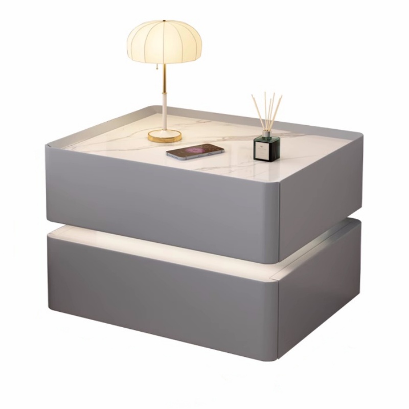 Solid Wood Smart Bedside Table - đánh giá và giá Solid Wood Nightstand 2 Drawers