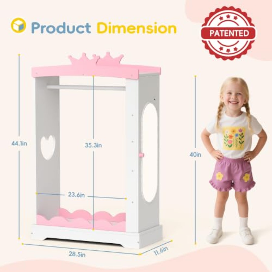 Dress Up Wardrobe with Light-U - đánh giá và giá Full Length Mirror Jewelry Armoire
