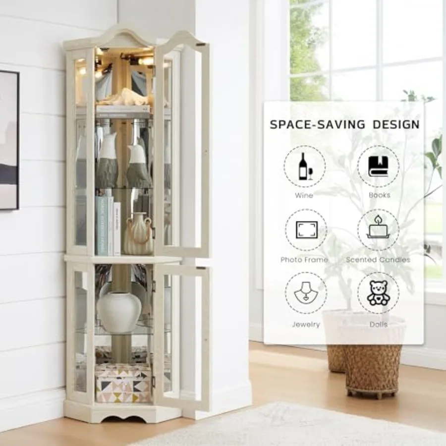 Corner curio cabinet for bar a - đánh giá và giá Storage