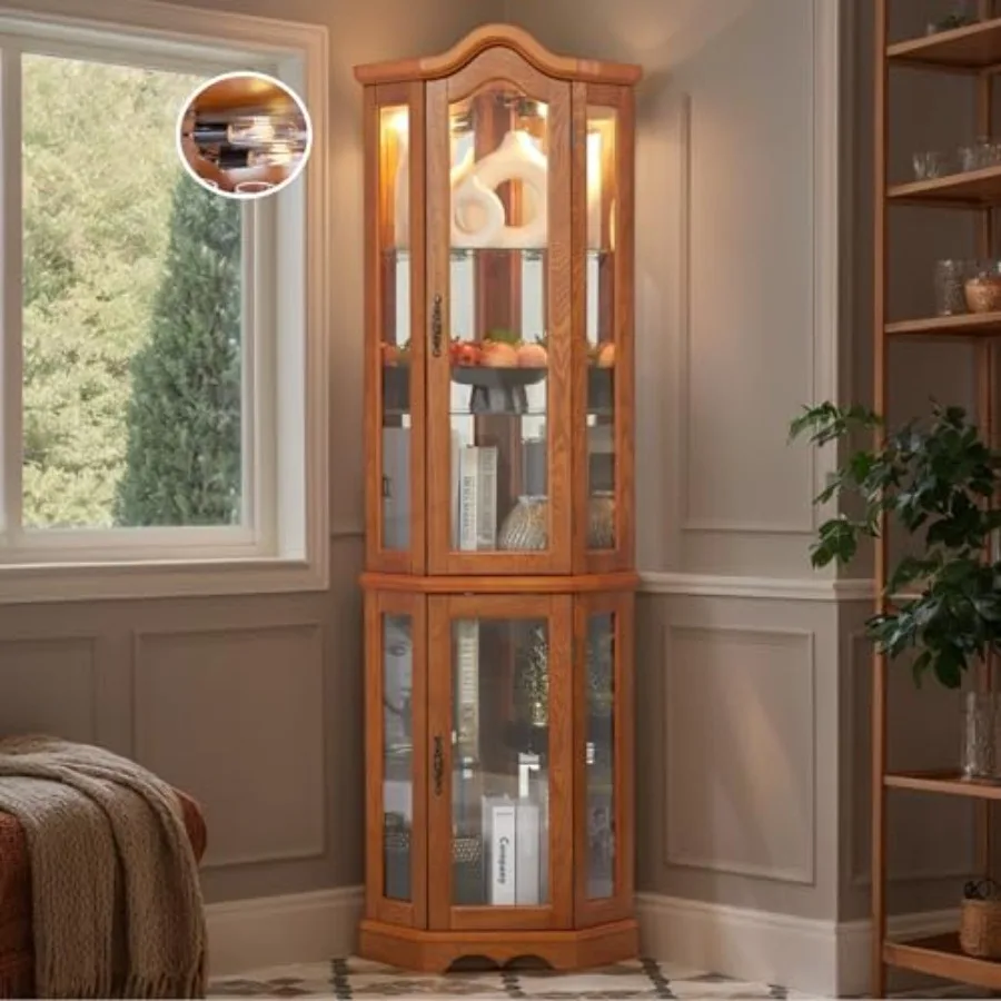 Corner curio cabinet for bar a - đánh giá và giá Storage