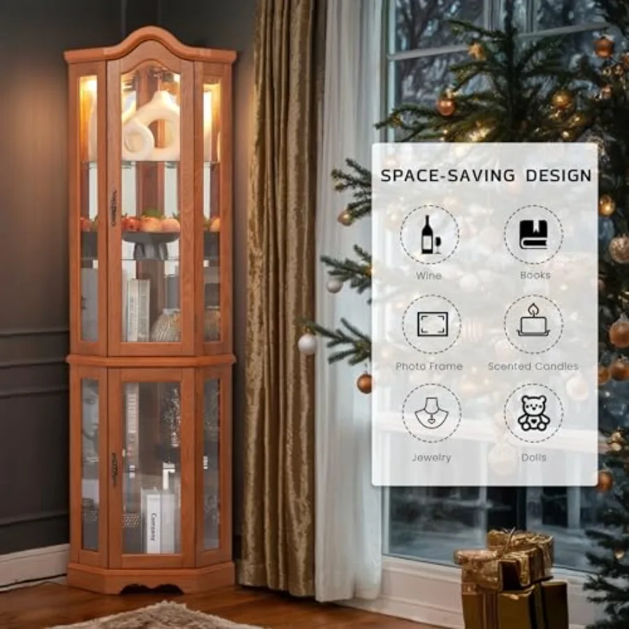 Corner curio cabinet for bar a - đánh giá và giá Storage