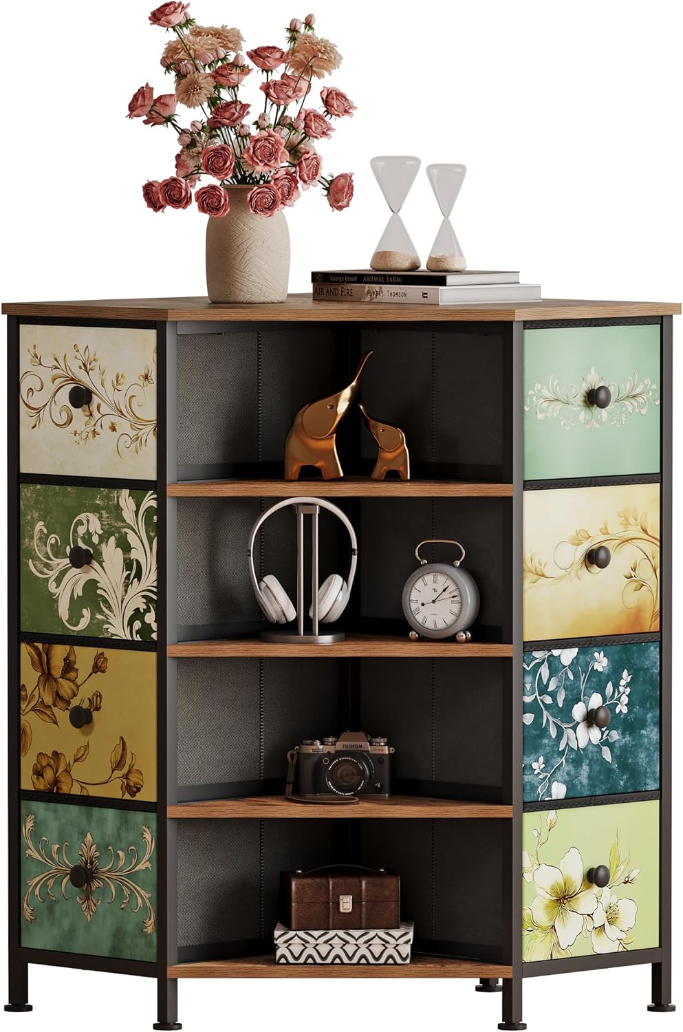 8 Drawer Corner Dresser With F - đánh giá và giá Bedroom Furniture