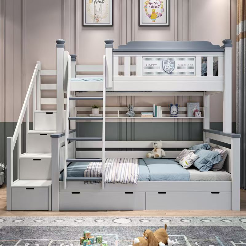 ！@2025 Cheap Wooden Kids Bedro - đánh giá và giá Bunk Bed With Stairs And Slide