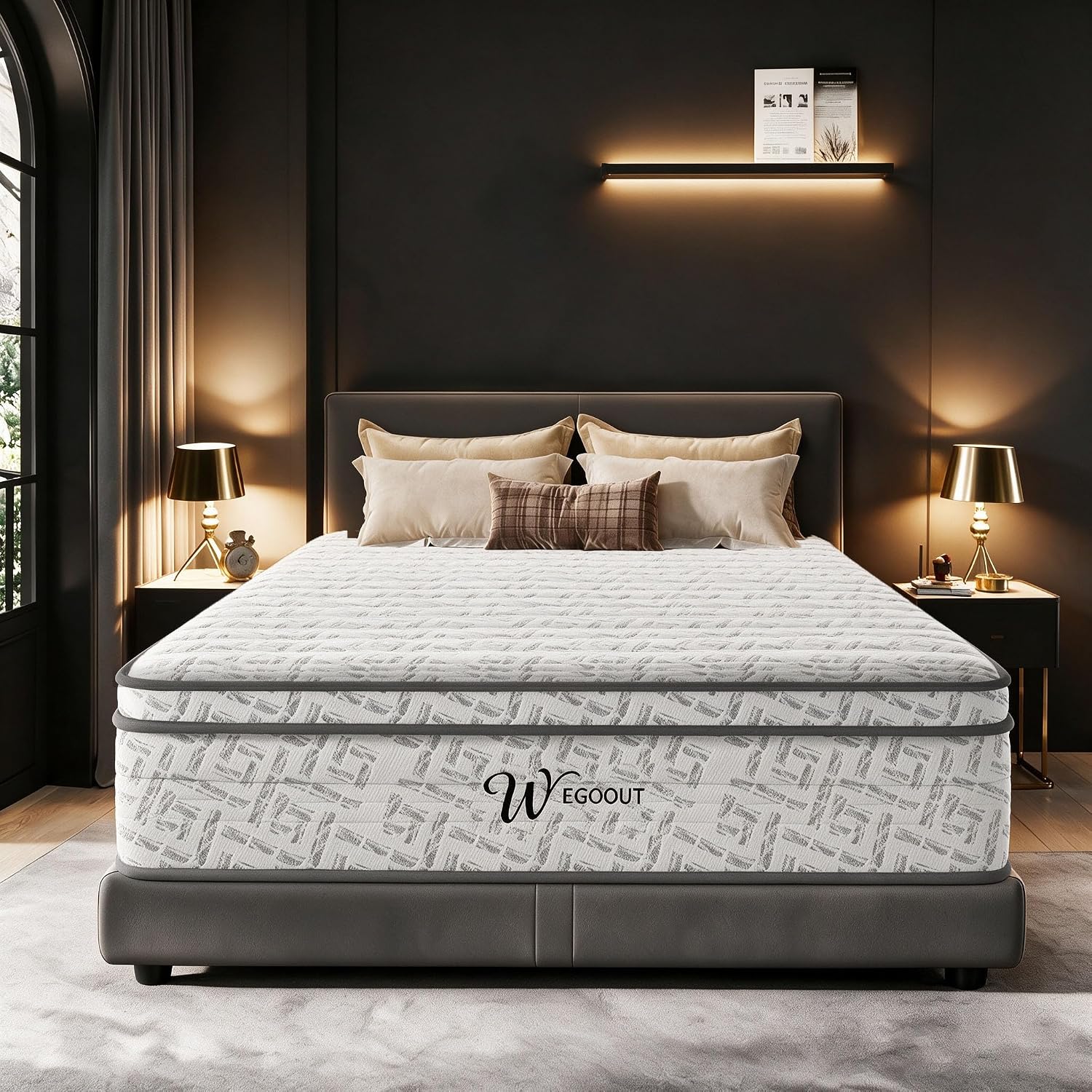 Queen Size Mattress 12 Inch, M - đánh giá và giá Memory Foam Mattress In A Box Queen