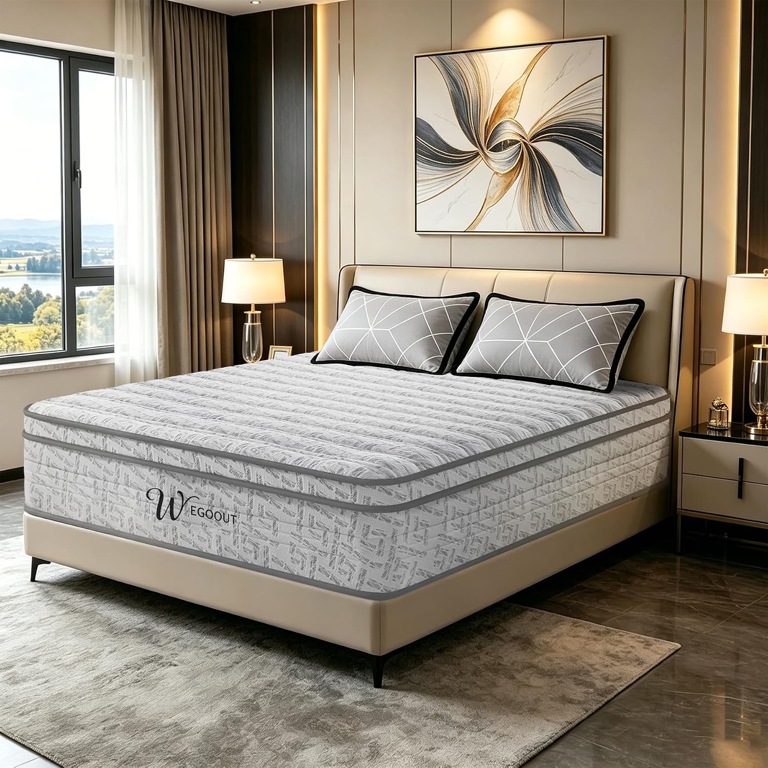 Queen Size Mattress 12 Inch, M - đánh giá và giá Memory Foam Mattress In A Box Queen