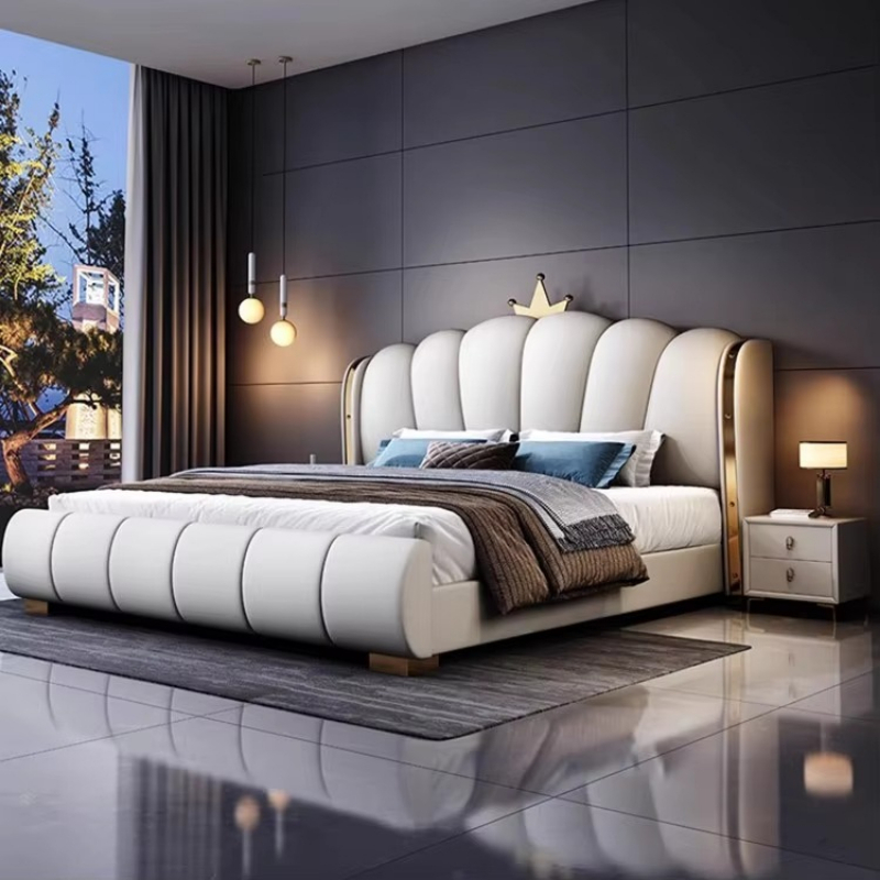Modern Deluxe Wood Bedroom Fur - đánh giá và giá King Size Bed Frame With Storage Drawers