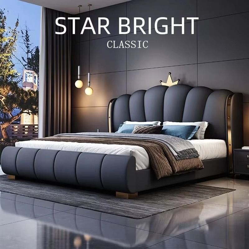 Modern Deluxe Wood Bedroom Fur - đánh giá và giá King Size Bed Frame With Storage Drawers