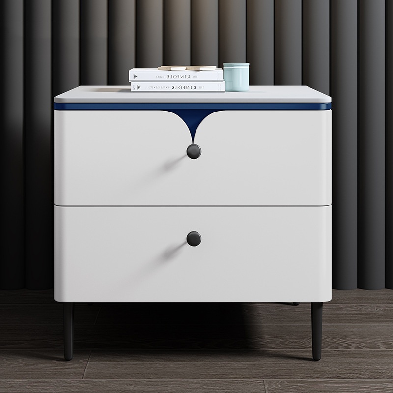 Modern Solid Wood Bedside Tabl - đánh giá và giá Solid Wood Nightstand 2 Drawers